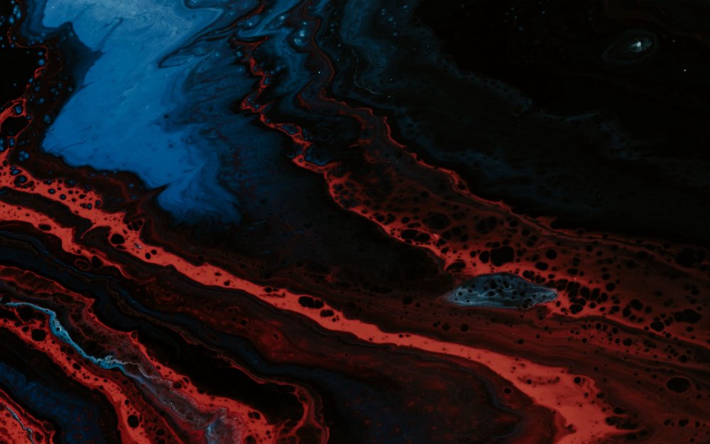 Черно красные разводы