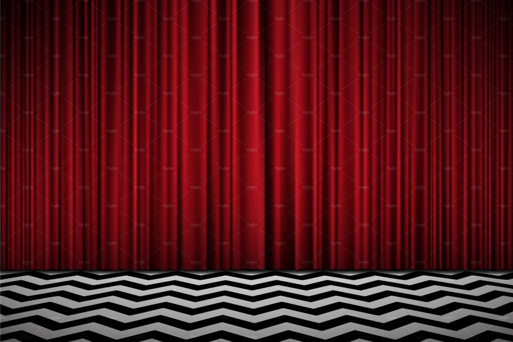 Красные шторы Твин пикс