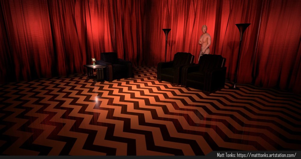 Красный занавес Твин пикс