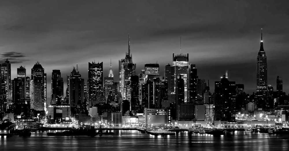 Чёрно белый Нью Йорк