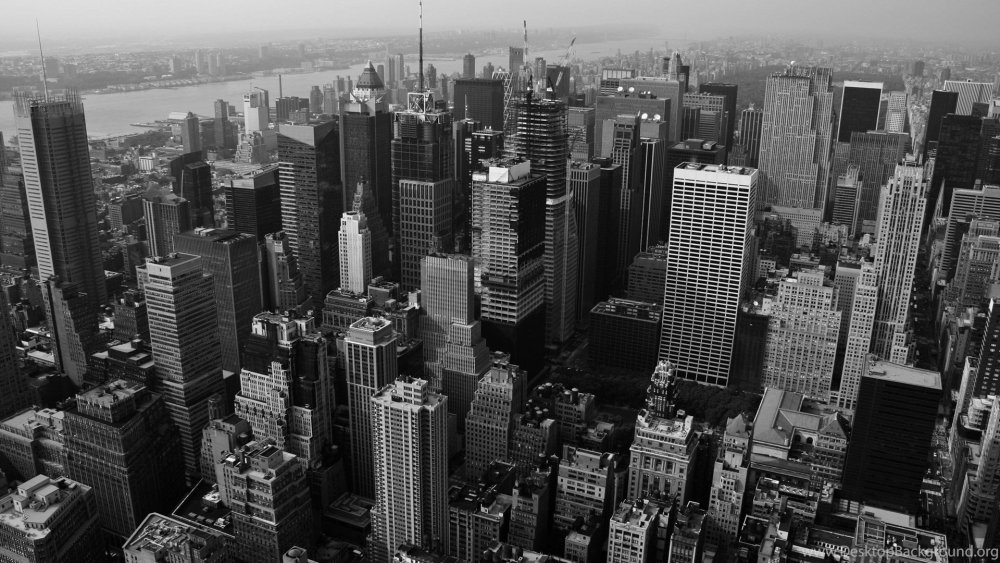 Город в черно белом цвете