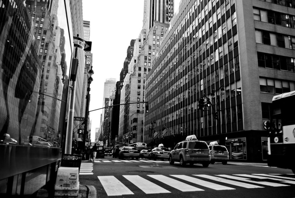 Улицы Нью Йорка чб