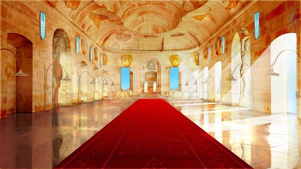 Фон замок внутри