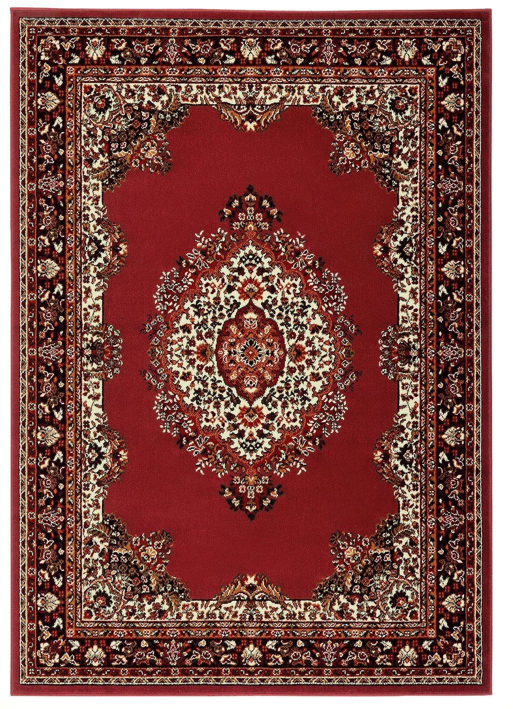 Красный ковер на стене