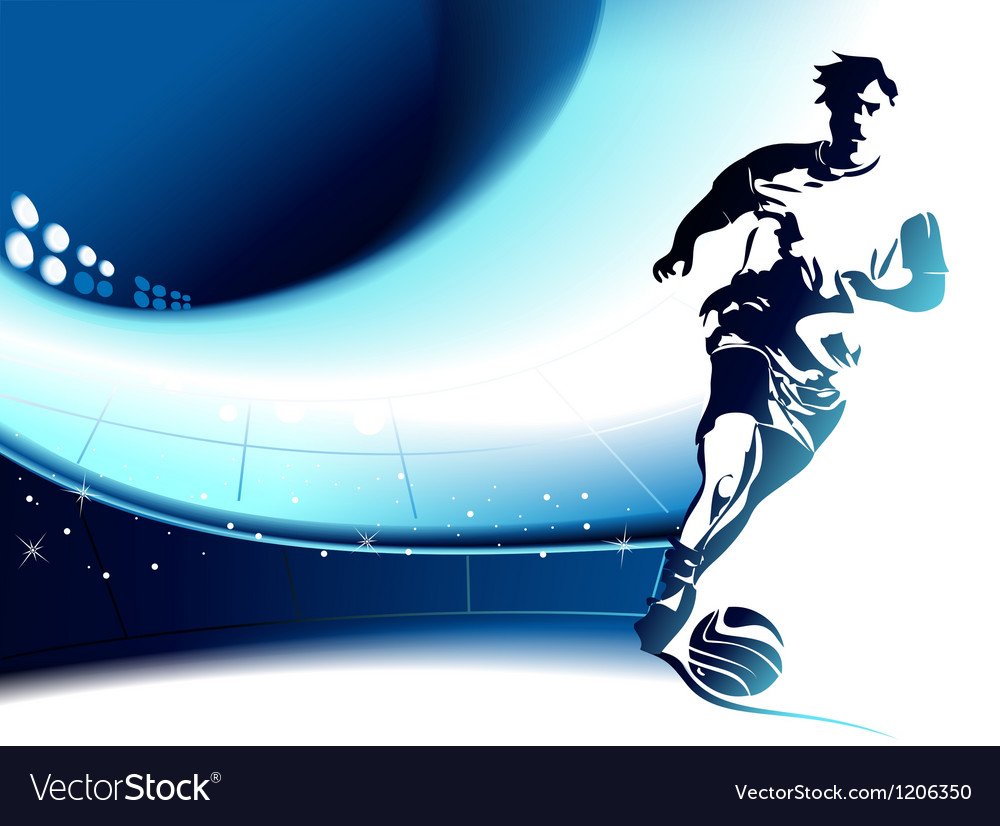 Волна футбола иллюстрации