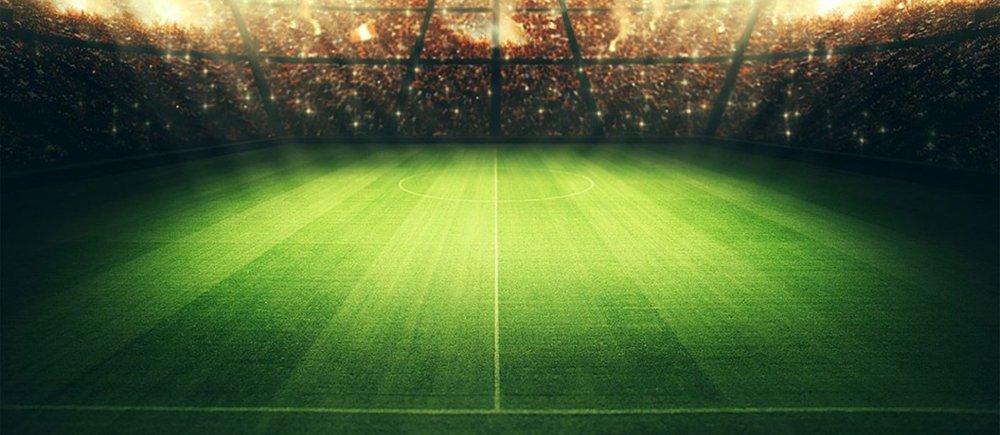 Красивое футбольное поле