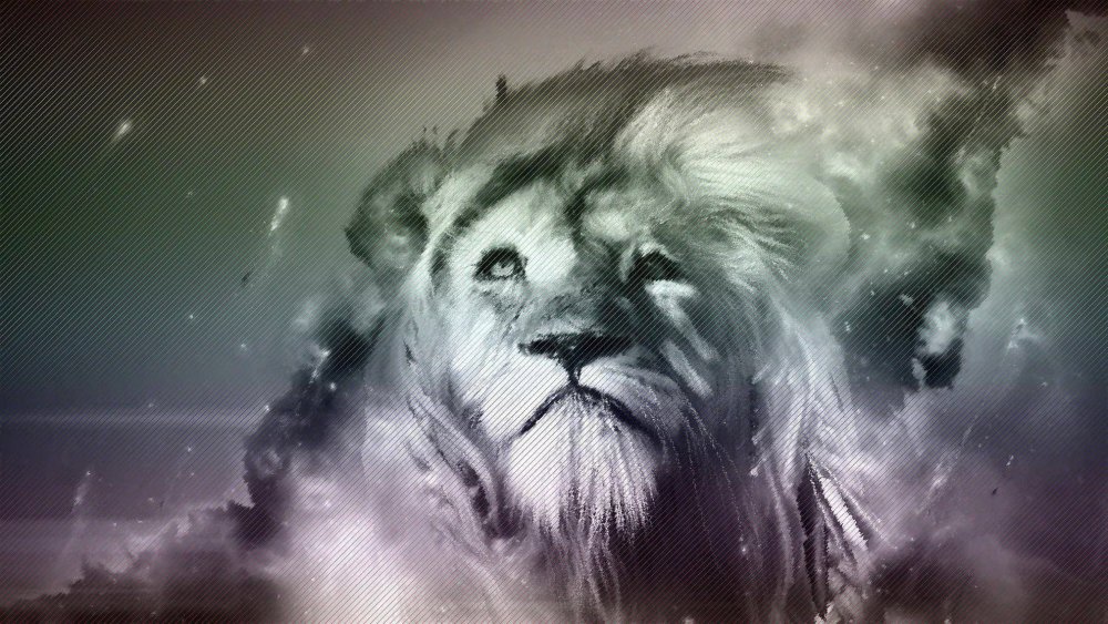 Грозный Лев арт