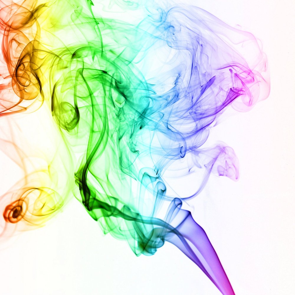 Цветная абстракция на белом фоне