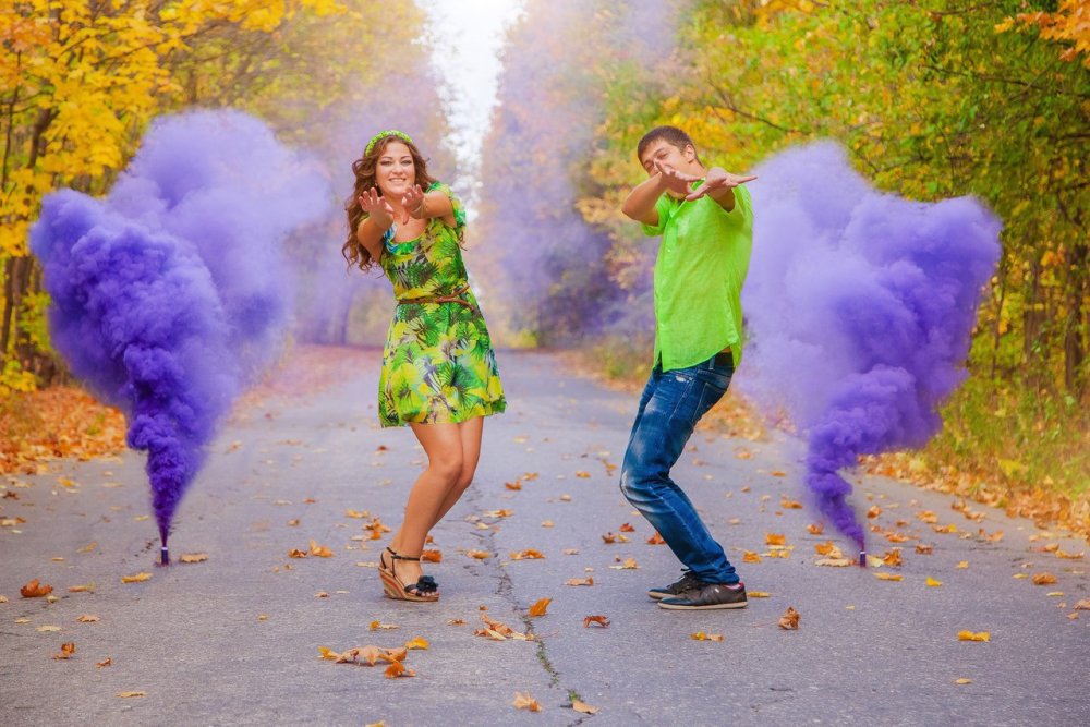 Дымовая шашка цветная для фотосессии