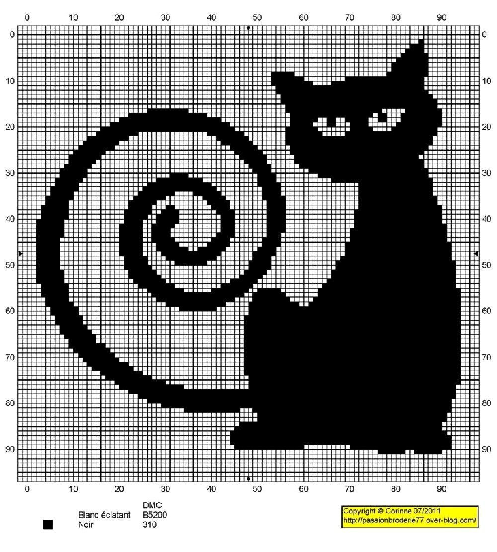 Вышивка крестом на черной канве