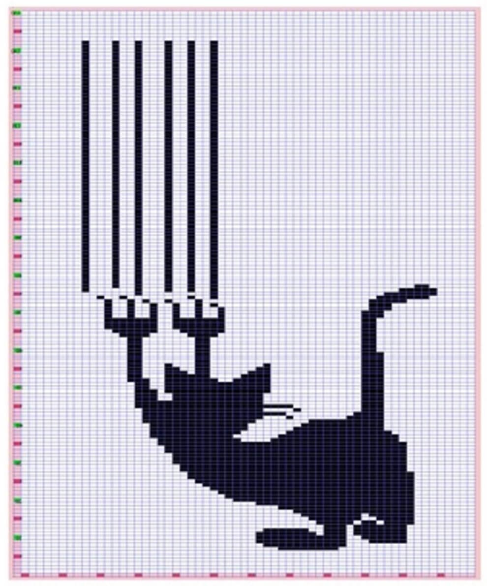 Вышивка крестом Мейн кун схема