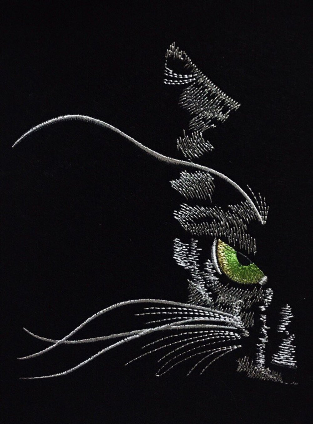 Алмазная мозаика черный кот