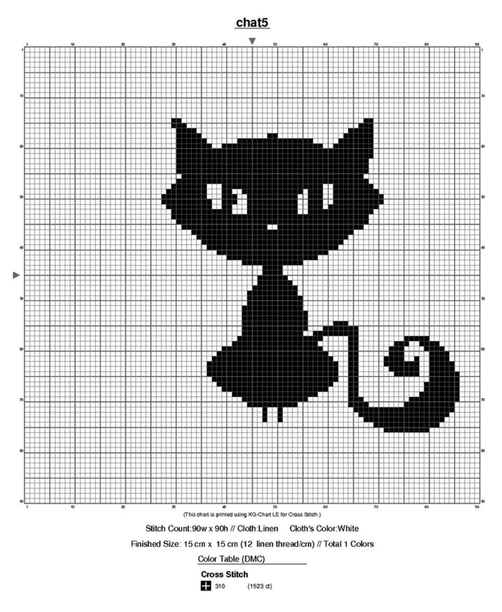 Вышивка толсты кот