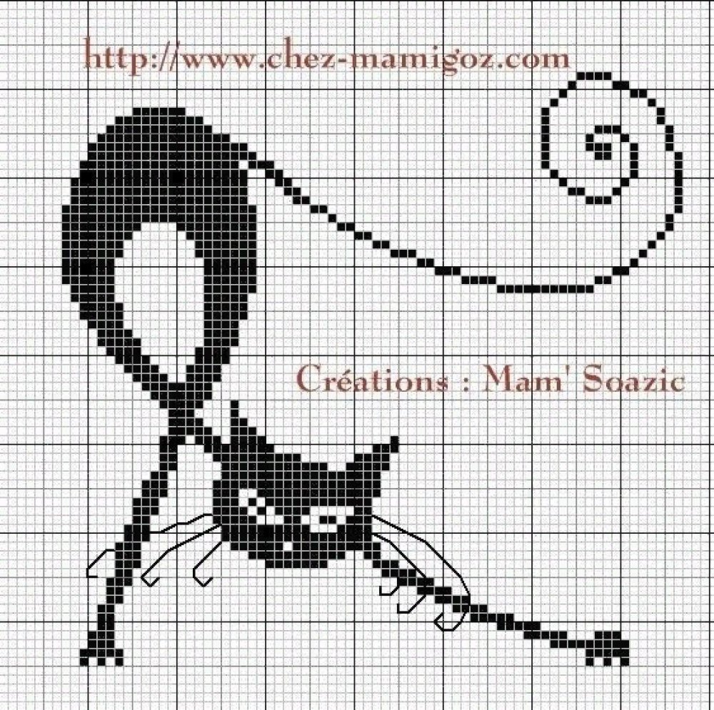 Кошки крестиком монохром