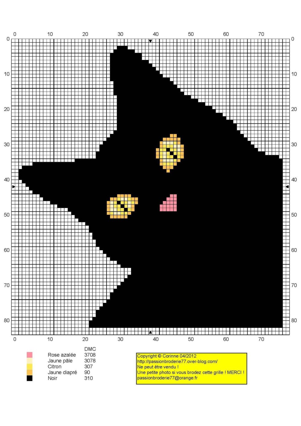 Вышивка крестом силуэт кошки
