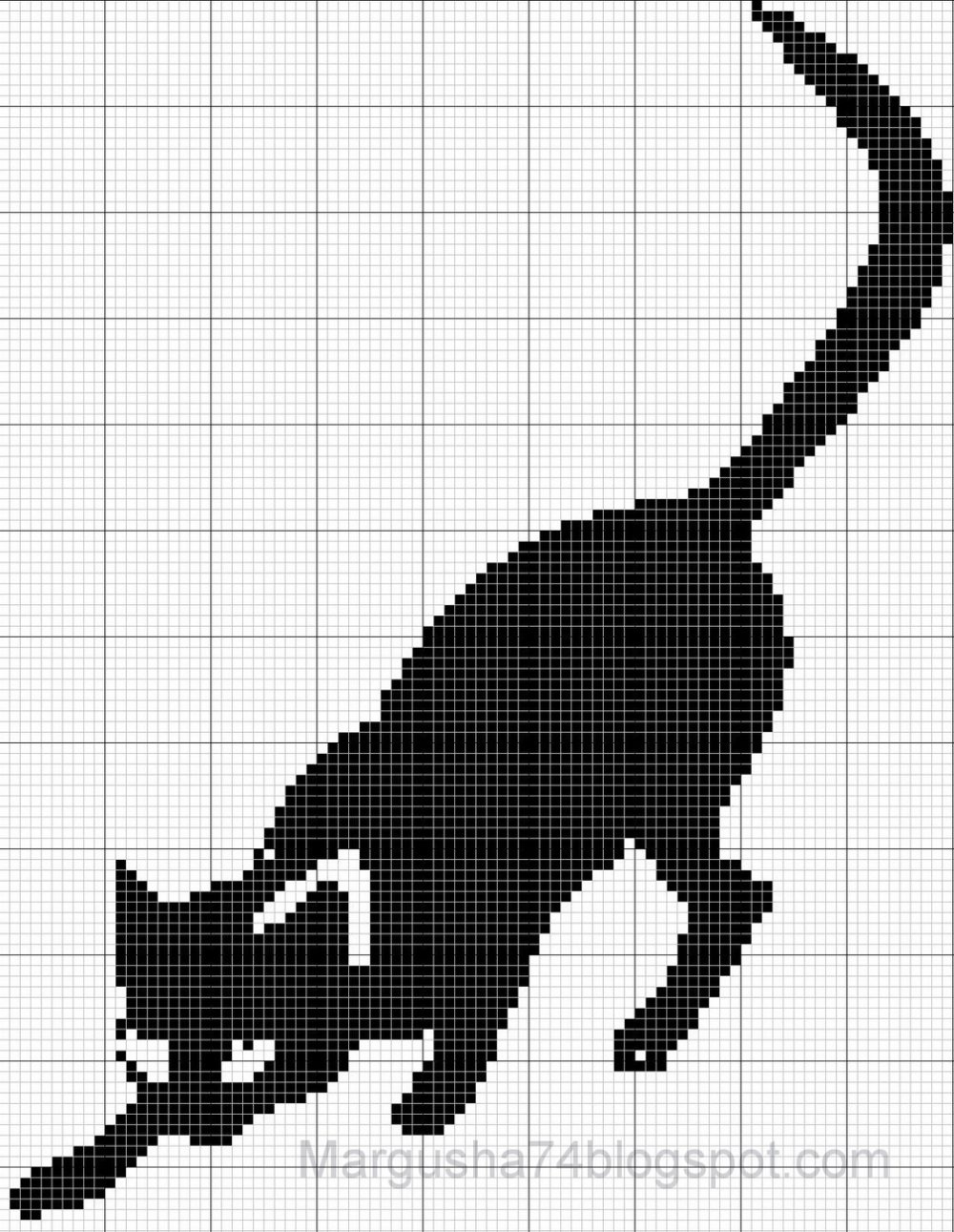 Черная кошка рисунок