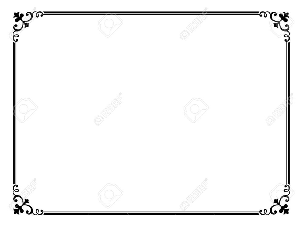 Черная рамка для сайта