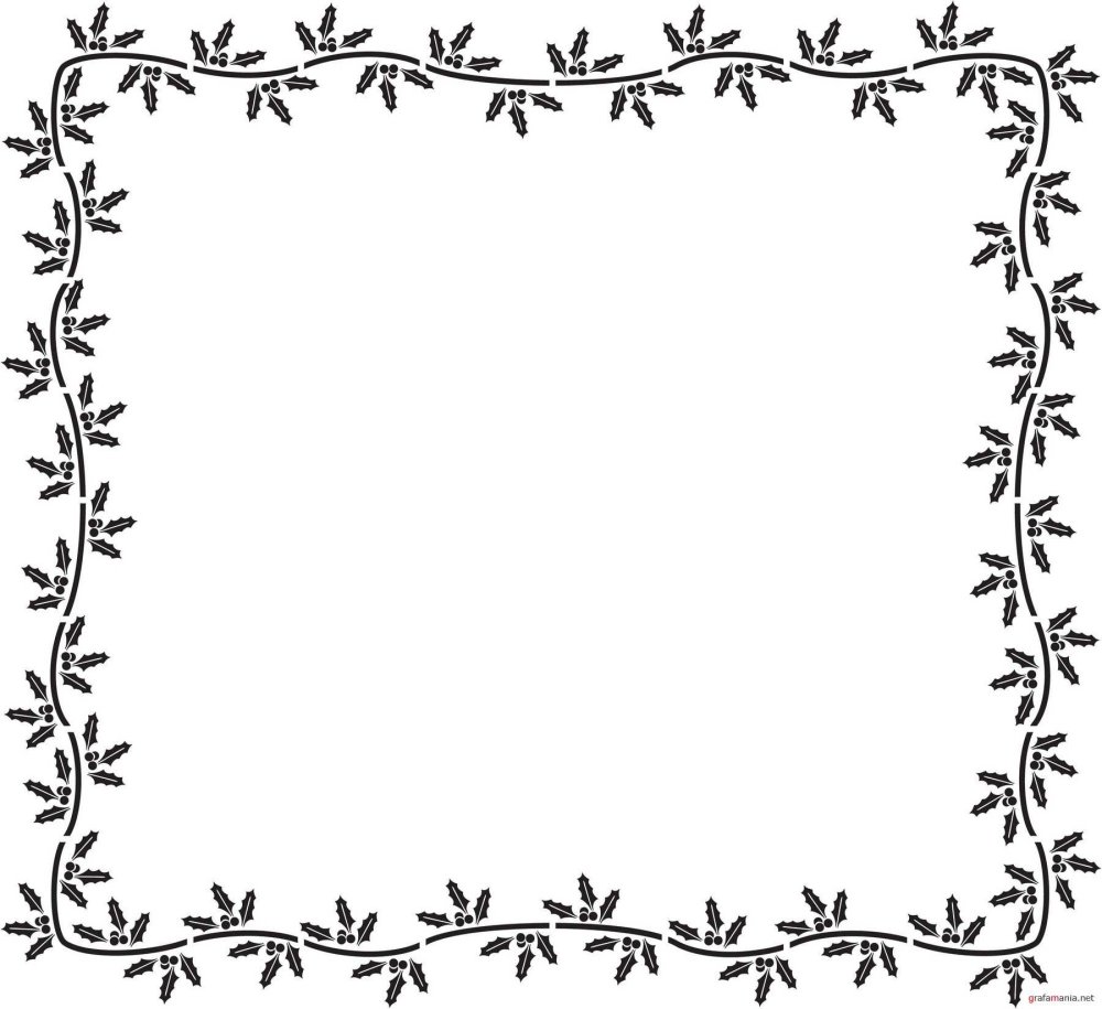 Красивые рамки для текста черно-белые