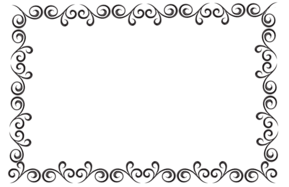 Рамка для текста черно-белая