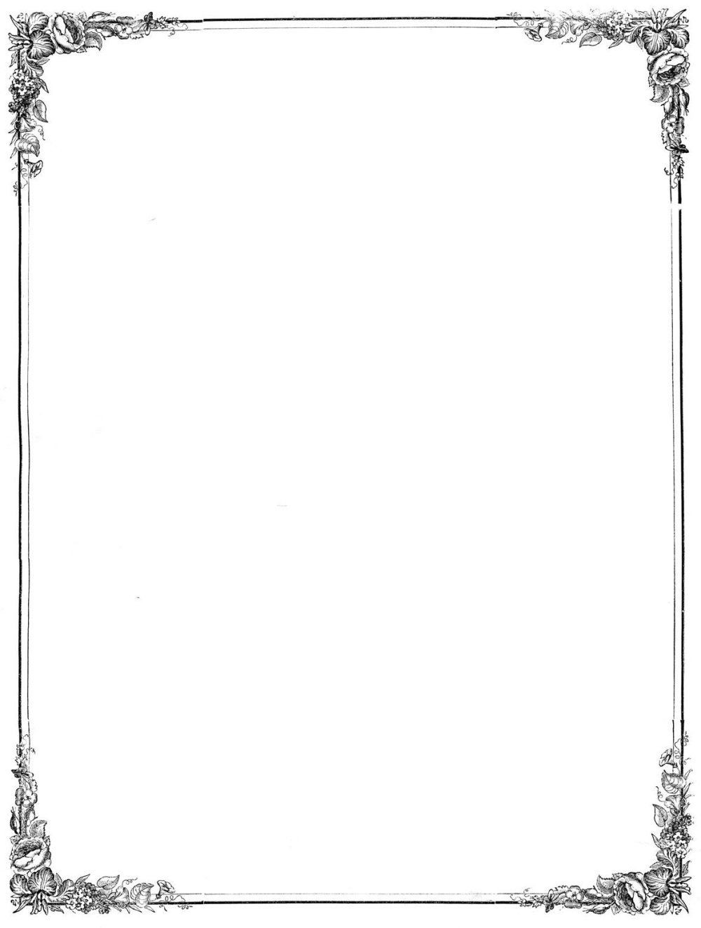 Рамка черно белая