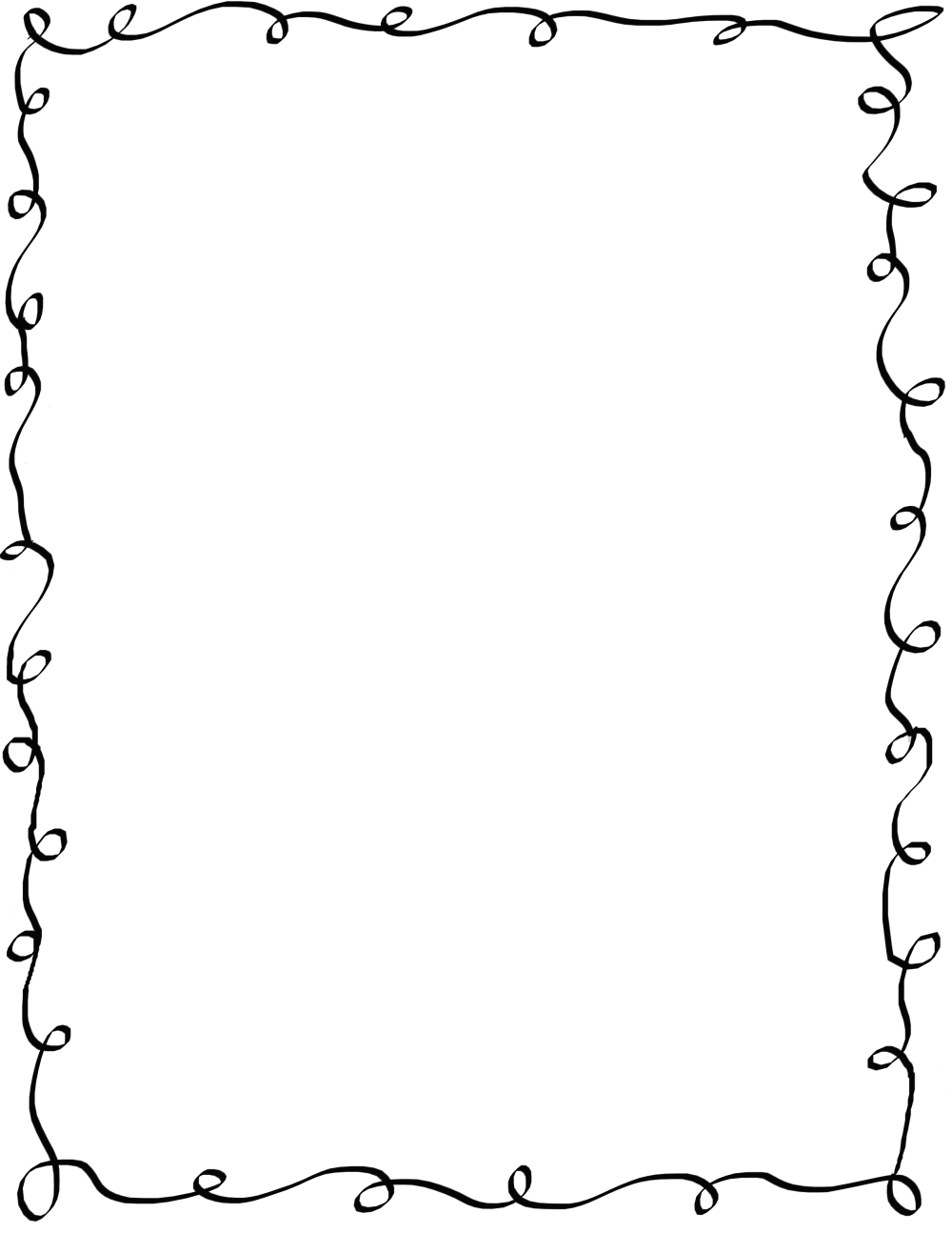 Рамки для текста простые черно-белые