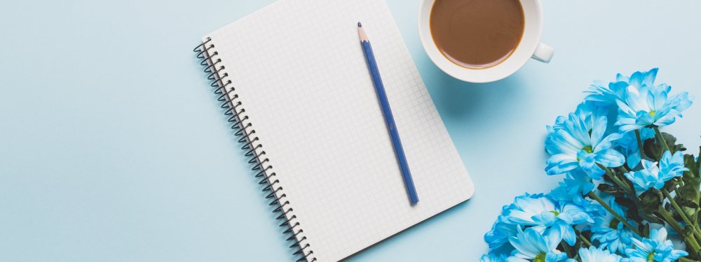 Блокнот ручка цветы