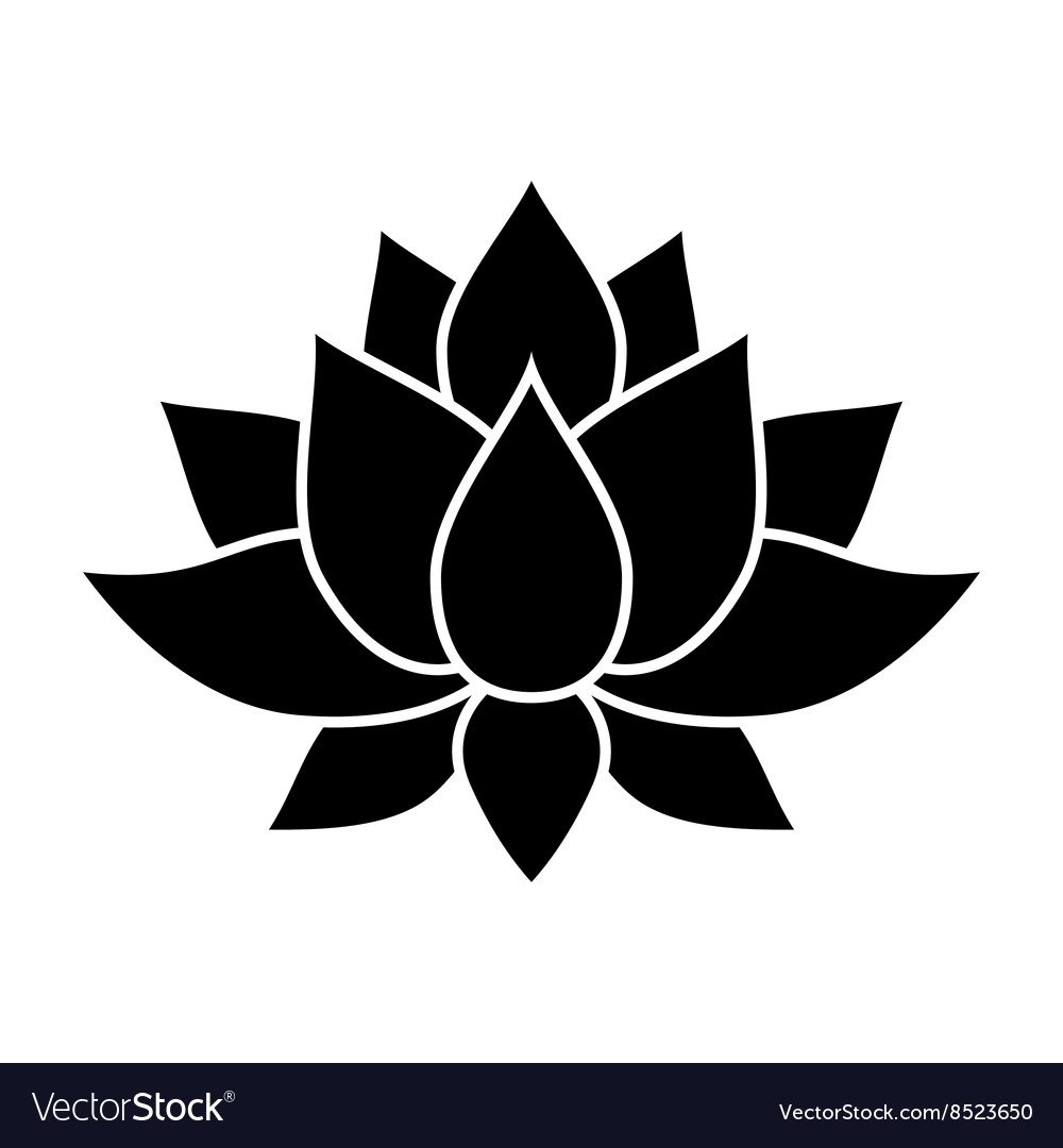 Кувшинка силуэт