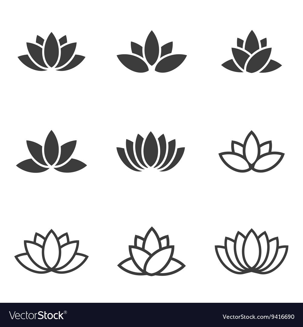 Графический цветок для логотипа