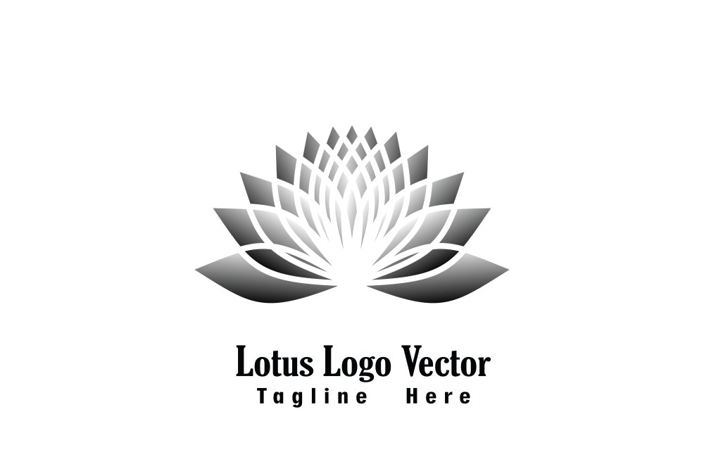 Лотос 9 лепестков логотип