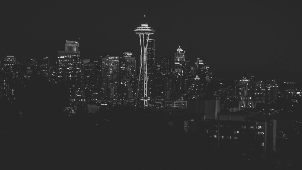 Фон темный город