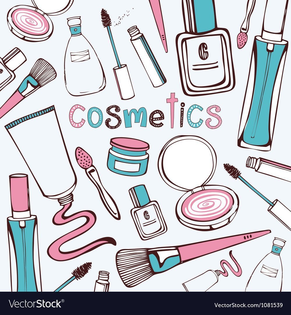 Принты с косметикой