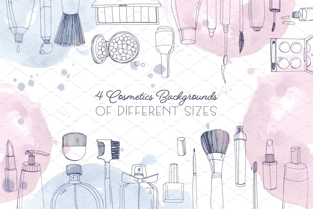 Корейская косметика паттерн