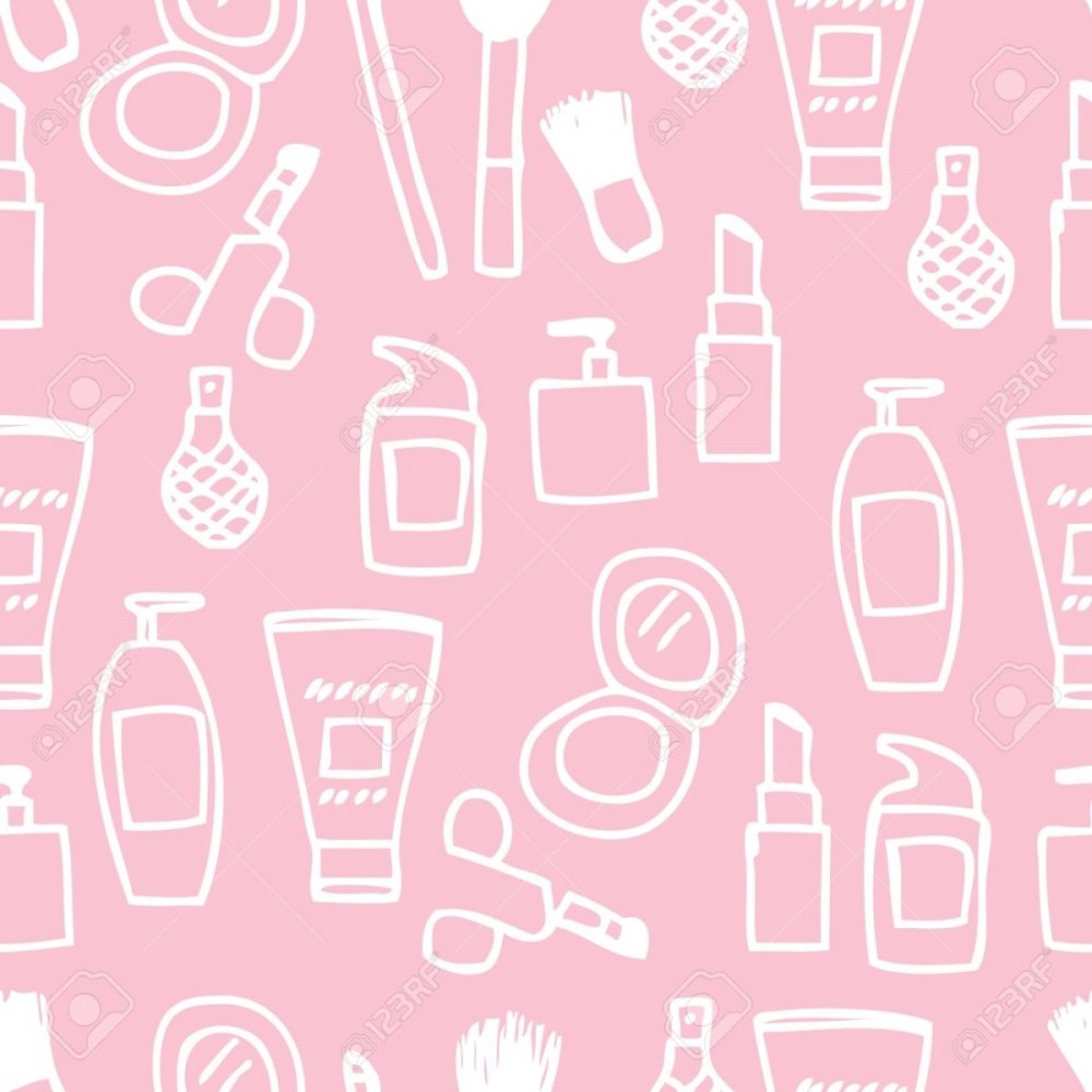 Паттерн косметика вектор