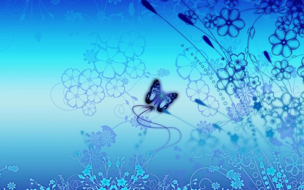 Красивый фон с бабочками