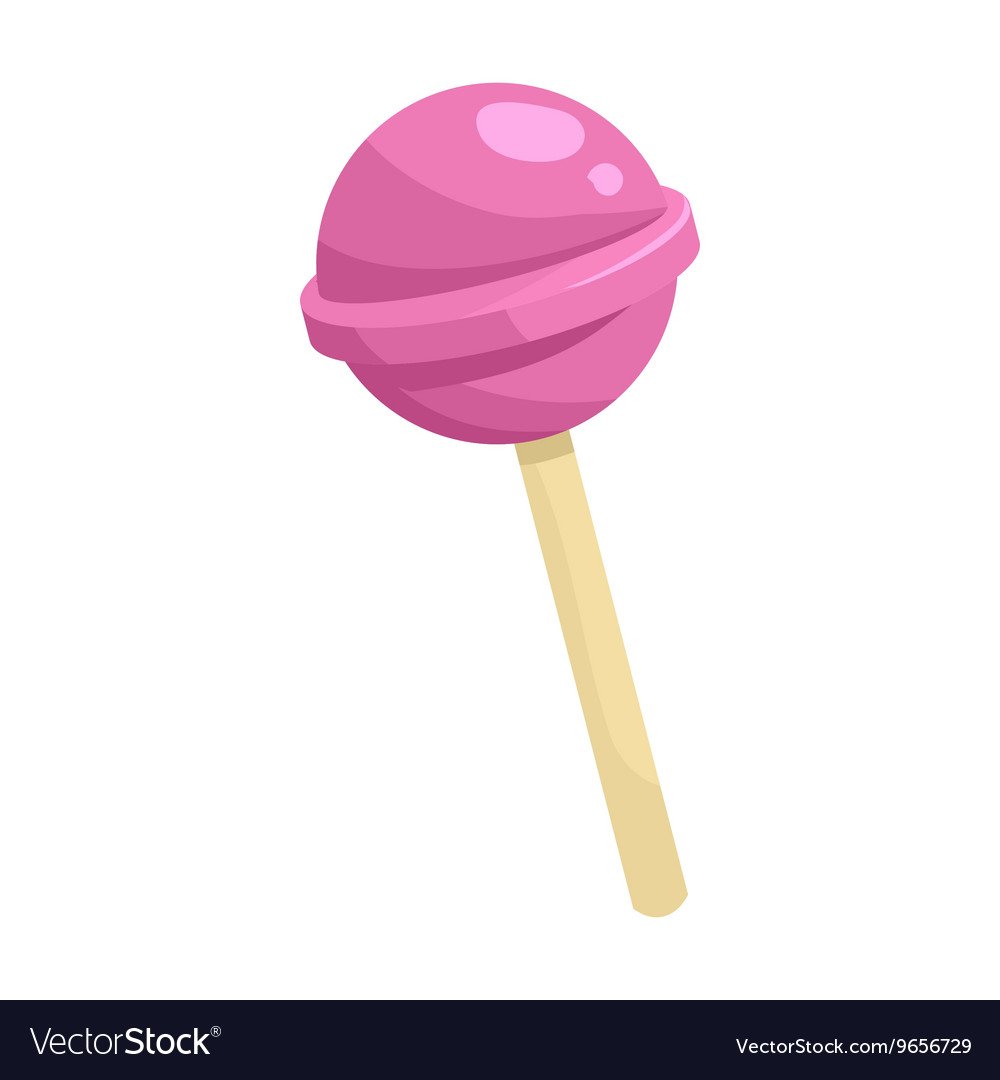 Розовый Чупа Чупс мультяшный