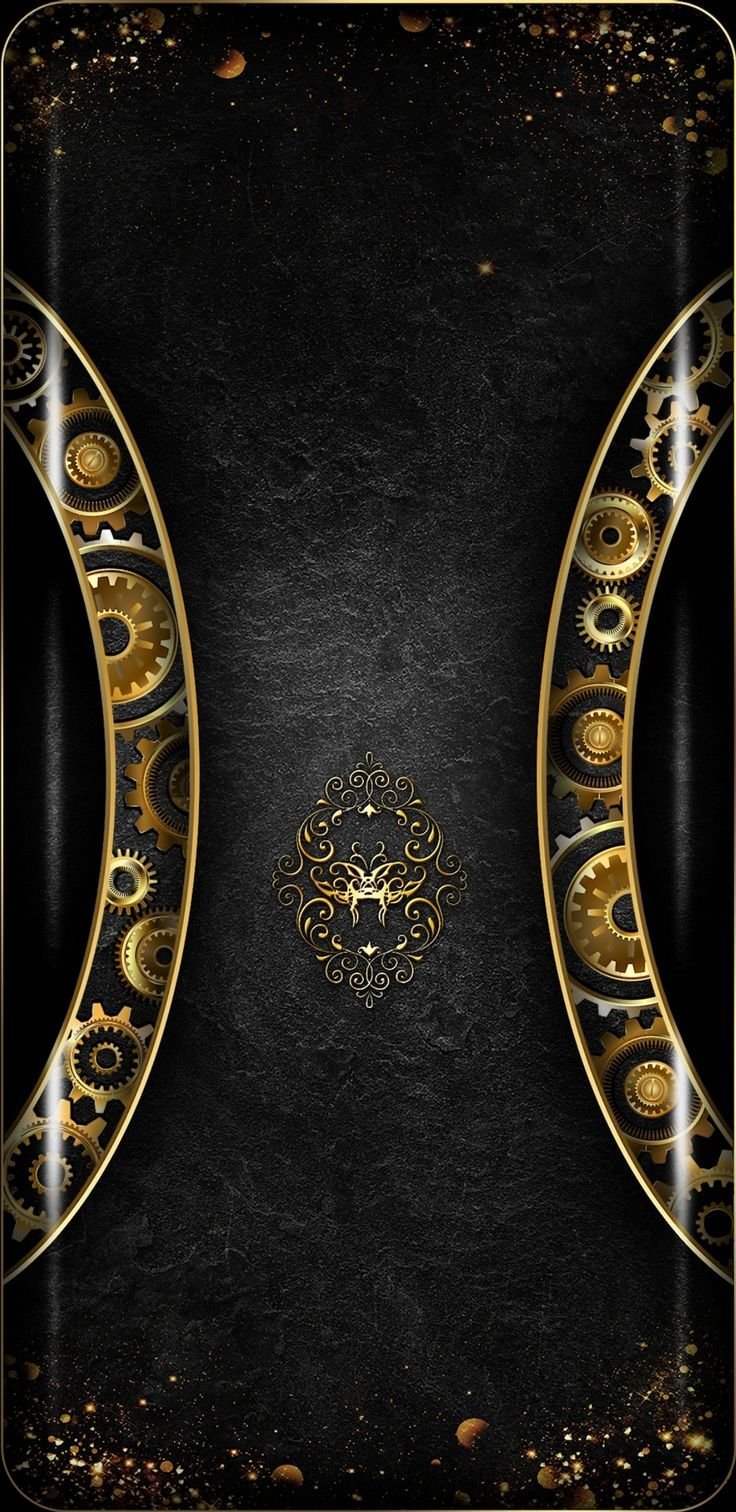 Черный с золотом