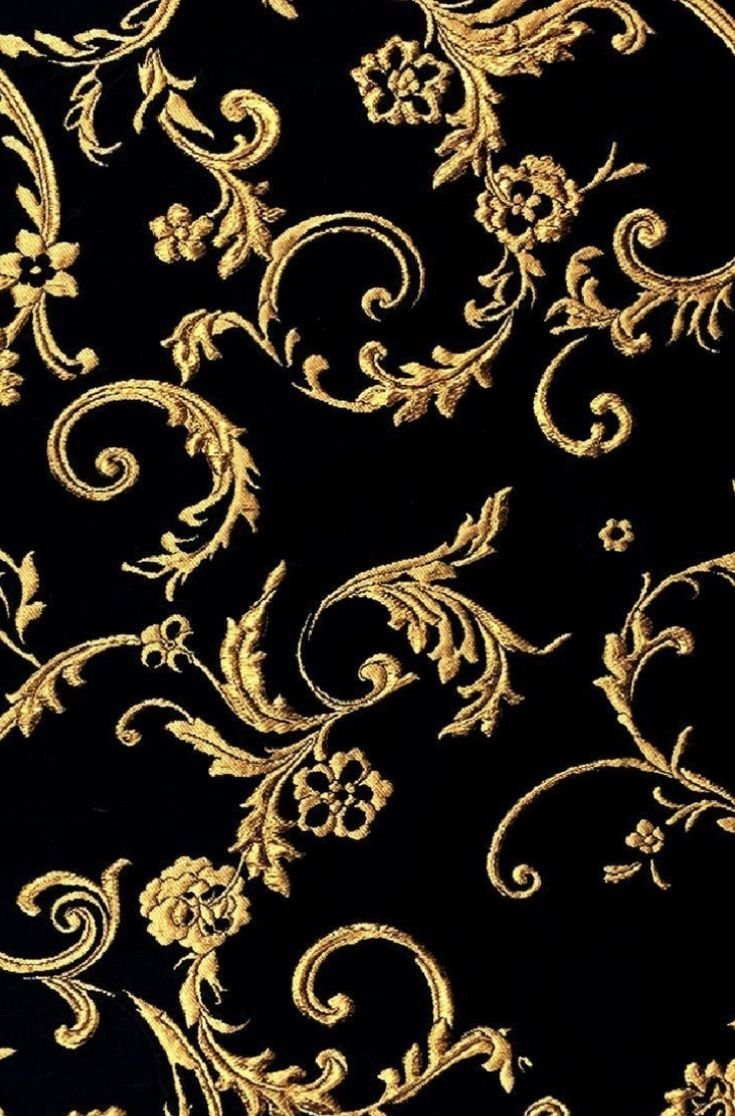 Черно золотые узоры