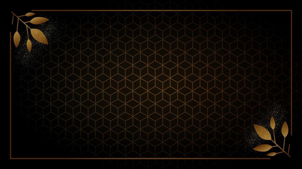 Золотая сетка на черном фоне