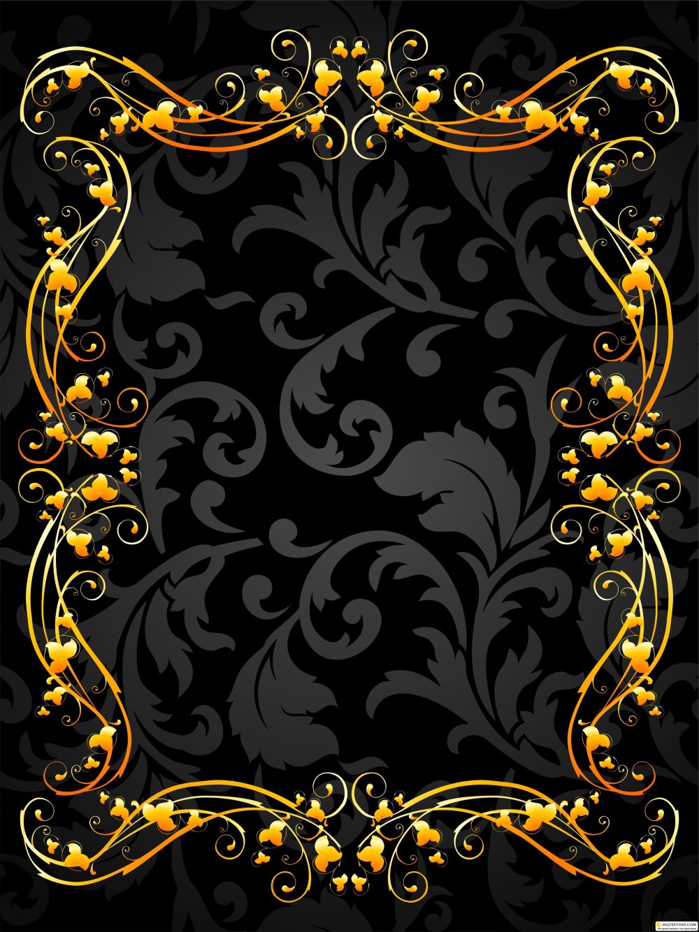 Фон черный с золотом