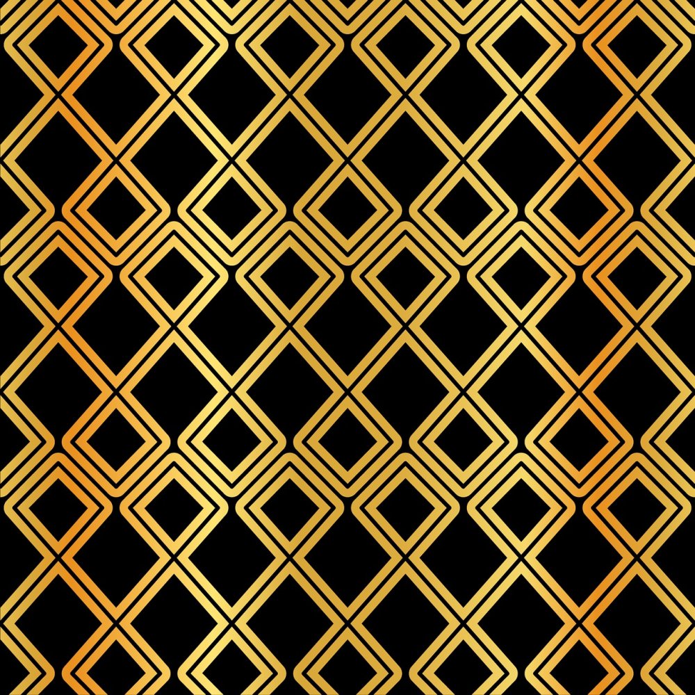 Геометрический узор золото