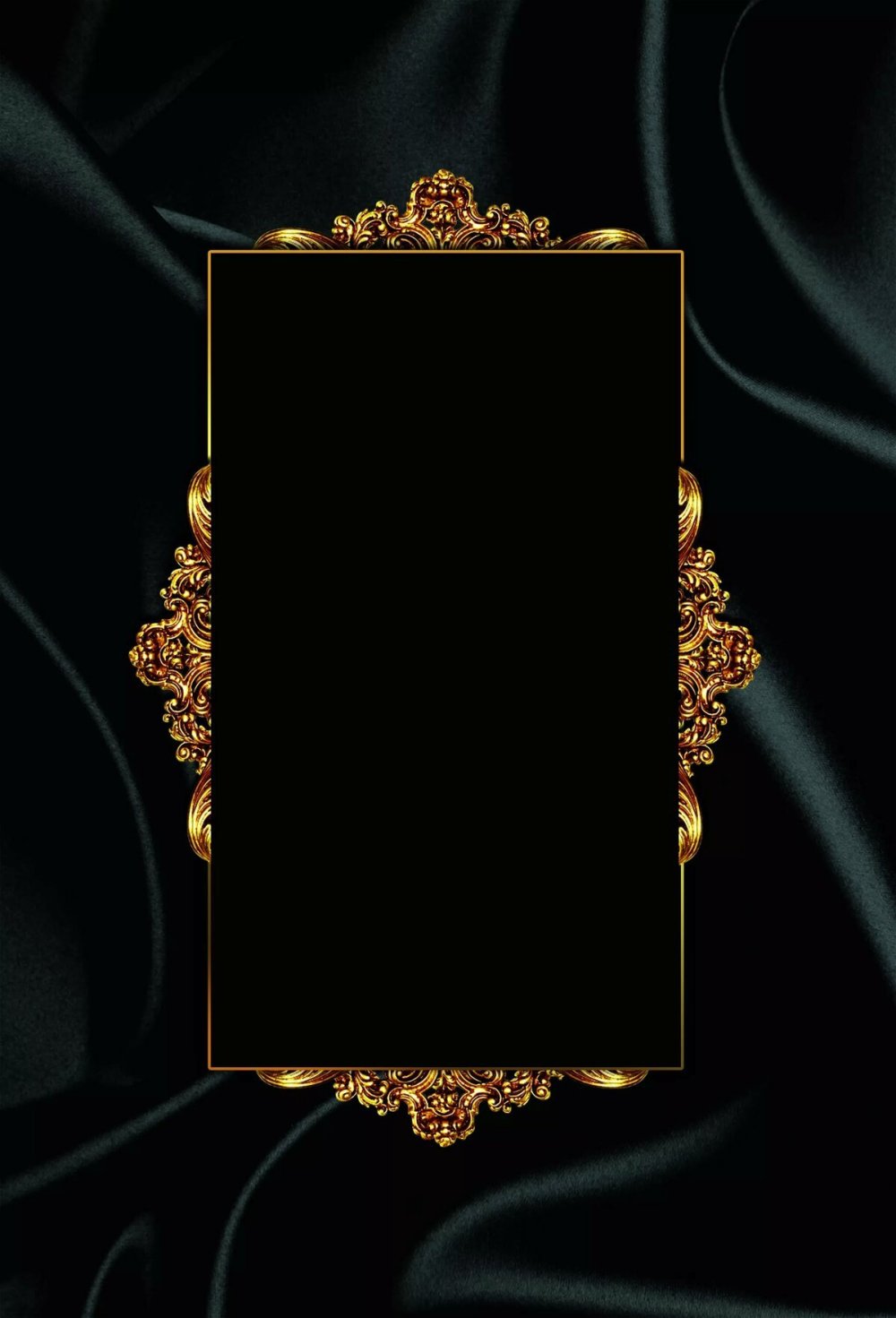 Черный с золотом