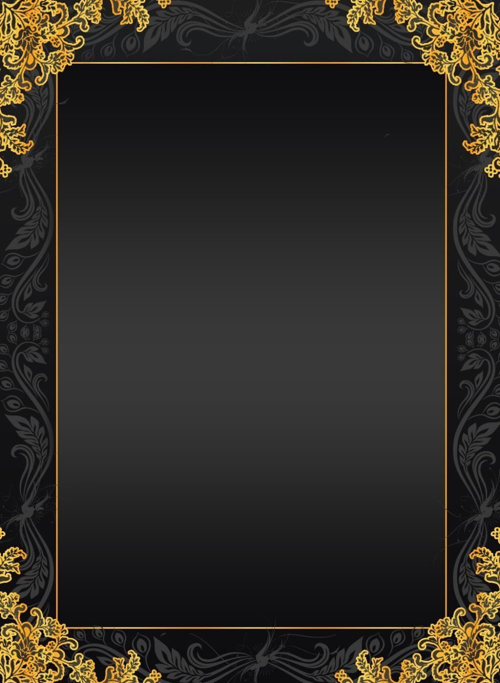 Фон черный с золотом