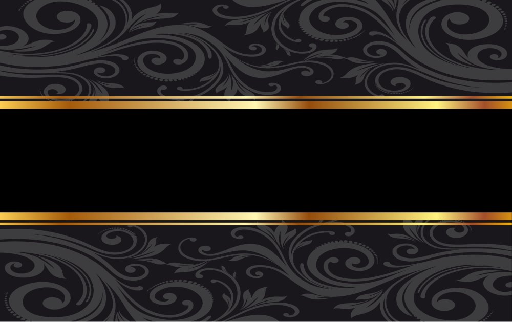 Визитки с золотой полосой