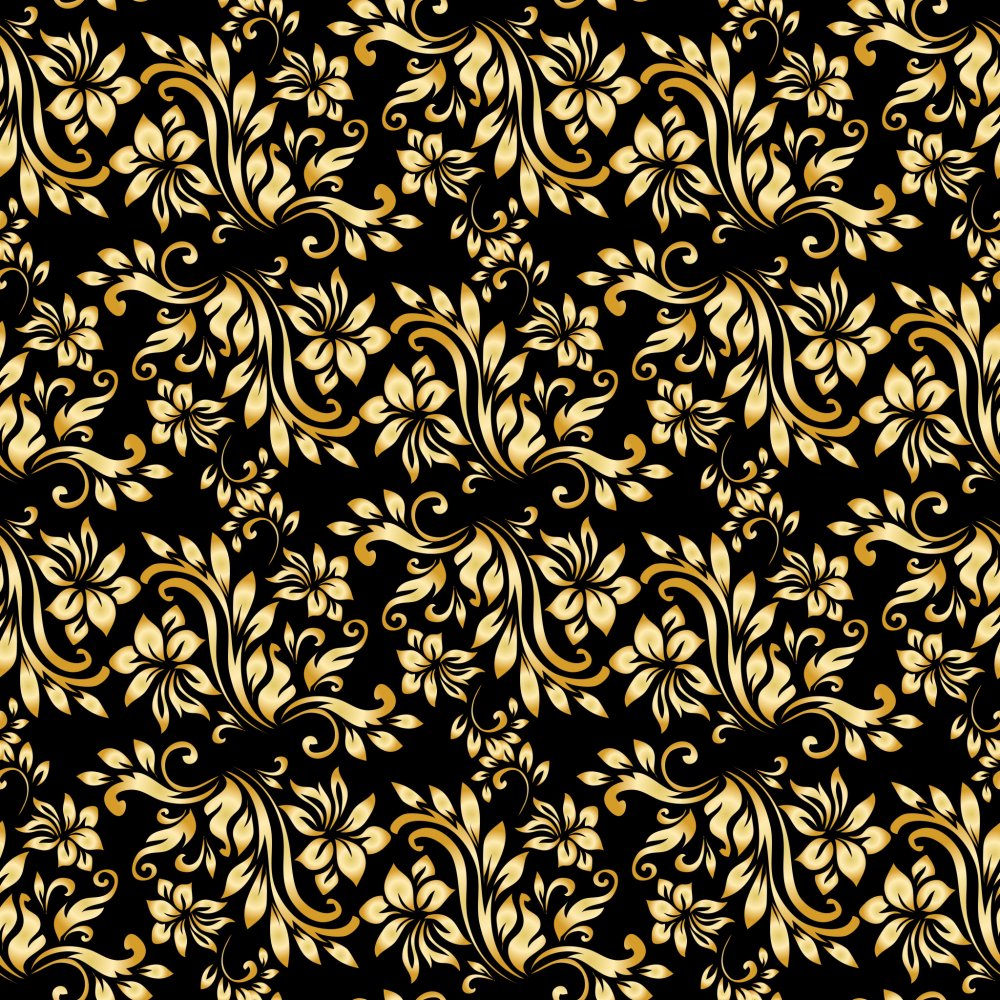 Черно-золотые узоры узоры и орнаменты