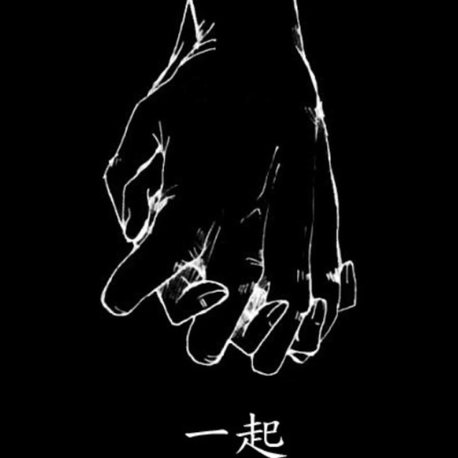 Руки на черном фоне арт