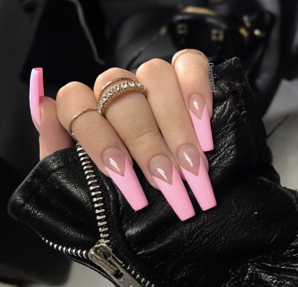 Маникюр на длинные ногти