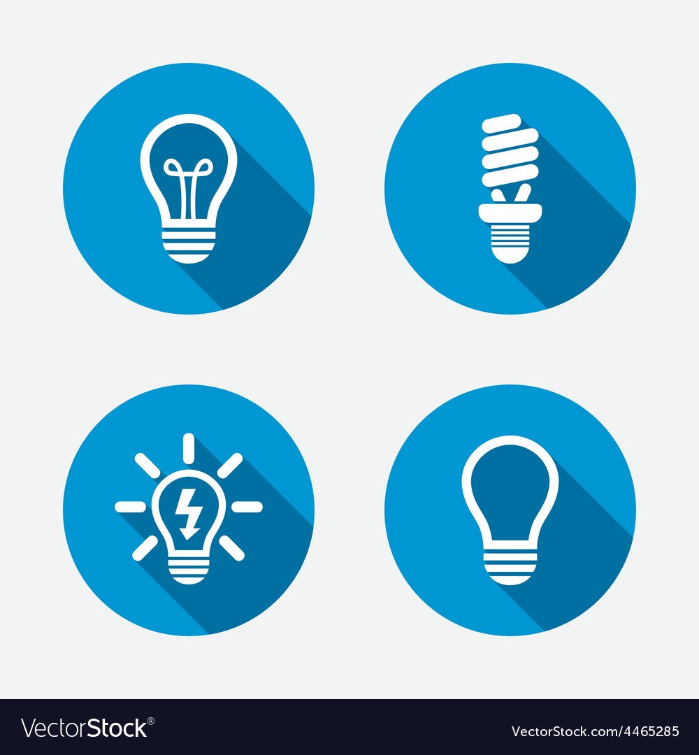 Лампочка символ в круге