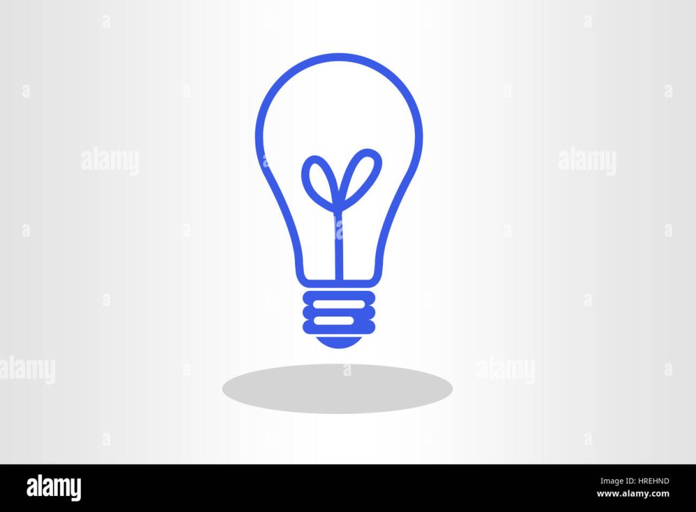 Неоновый значок лампочки