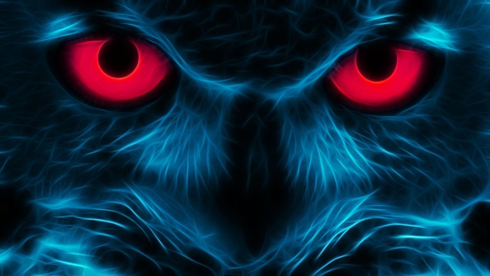 Красные глаза аниме