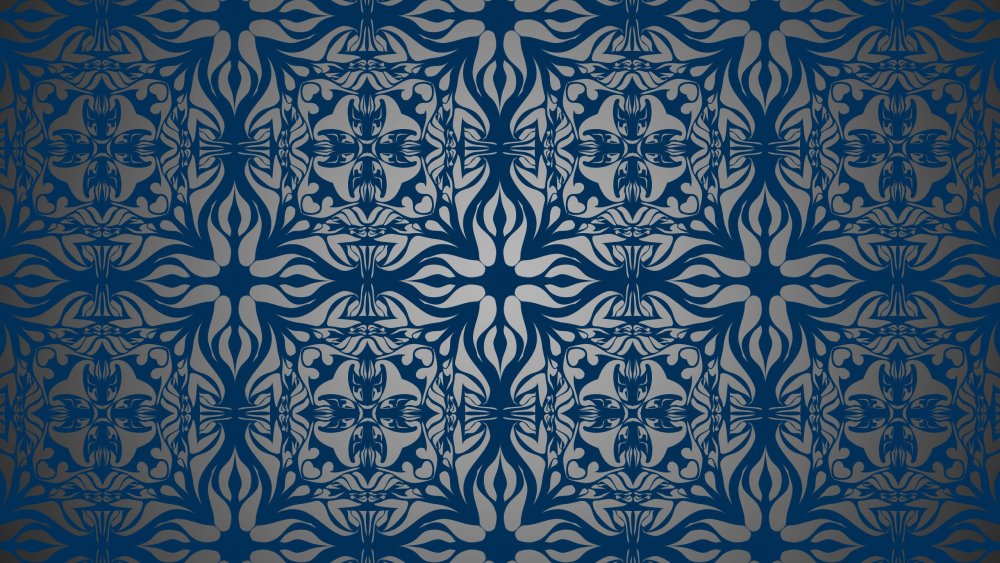 Голубой фон с орнаментом